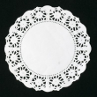 WHITE ROUND DOYLEYS 27CM (10.5")