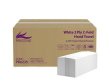 PRISTINE C-FOLD 2PLY WHITE HAND TOWEL