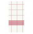 48CM 8FOLD DUNISOFT RED CHECK TOWEL NAPKIN 185075