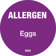 DAYMARK ALLERGEN EGGS LABEL 25MM CIRCULAR