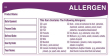 DAYMARK ALLERGEN FOOD STORAGE LABELS 50 X 76MM