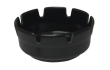 ROUND BLACK ASHTRAYS 4" MELAMINE