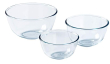 PYREX 3 PIECE 5L,1L AND 2L BOWLS