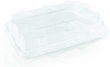 SABERT CLEAR PLATTER LID 46X30X6CM
