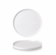 CHURCHILL SUPER VITRIFIED WHITE CHEFS' WALLED PLATE 10.8"