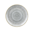 CHURCHILL SUPER VITRIFIED STUDIO PRINTS STONE GREY COUPE PLATE 6.5"