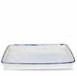 CHURCHILL SUPER VITRIFIED STONECAST HINTS INDIGO BLUE BAKING DISH 211.2OZ