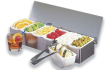 GARNISH DISPENSER S/STEEL 6 COMPARTMENT