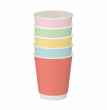8OZ CONFETTI MIXED COLOUR DOUBLE WALLED HOT CUP PE LINED
