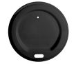 8OZ COMPOSTABLE SIP-THRU LID PLA BLACK