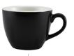 GENWARE PORCELAIN MATT BLACK 3oz BOWL CUP