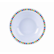GENWARE MELAMINE 6" BOWL- COLOURED CIRCLES X12 MEL6B-CC