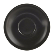 GENWARE PORCELAIN MATT BLACK SAUCER 6.3"
