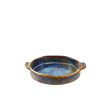 TERRA PORCELAIN AQUA BLUE ROUND EARED DISH 14.6CM