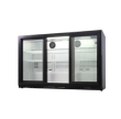 ARCTICA TRIPLE SLIDING DOOR BOTTLE COOLER - BLACK