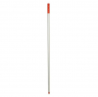 1360mm ALUMINIUM THREADED HANDLE POLYPROPYLENE GRIP RED