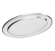 OVAL SERVING FLAT 8" S/STEEL 200x150MM