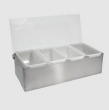 STAINLESS STEEL GARNISH DISPENSER 4XUSPT INSERTS