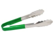 STAINLESS STEEL TONG GREEN 9"