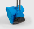 ANGLE LOBBY BROOM WITH LIGHT WEIGHT LOBBY DUSTPAN BLUE