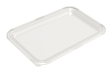 LARGE CLEAR PLATTER BASE RECTANGULAR 460X300X25MM