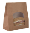 LAMINATED SANDWICH BAG KRAFT 155X72X220MM 04SABAGK