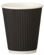 RIPPLE CUP BLACK 16OZ TRIPLE WALL