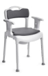 ETAC SWIFT SHOWER COMMODE ADJUSTABLE HEIGHT GREY WHITE