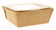 TASTE RANGE MEDIUM FOOD TO GO BOX WITH WINDOW & VENTS 125 X 125 X 60MM
