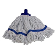 MINI MOP HEAD INTERCHANGE WHITE YARN LOOPED - BLUE