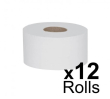 PRISTINE MINI JUMBO TOILET ROLL 150M 76mm CORE 2 ply