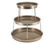 GENWARE THREE TIER  VINTAGE STEEL SEAFOOD STAND