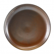 GENWARE TERRA PORCELAIN RUSTIC COPPER COUPE PLATE 9.4"