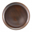 GENWARE TERRA PORCELAIN RUSTIC COPPER COUPE PLATE 10.8"