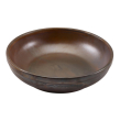 GENWARE TERRA PORCELAIN RUSTIC COPPER COUPE BOWL 45.8OZ