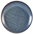 GENWARE TERRA PORCELAIN AQUA BLUE COUPE PLATE 11"