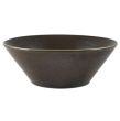 GENWARE TERRA PORCELAIN BLACK CONICAL BOWL 19.2OZ