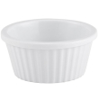 MELAMINE WHITE FLUTED RAMEKIN 1oz