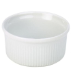 GENWARE WHITE PORCELAIN FLUTED RAMEKIN 7OZ
