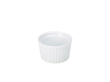 GENWARE WHITE PORCELAIN STACKING FLUTED RAMEKIN 7OZ