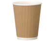 12OZ TALL RIPPLE CUP KRAFT D02013