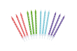 SWEETLY DOES IT POLKA DOT WAX CELEBRATION CANDLES 6X24