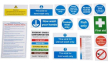 SENIOR HYGIENE CATERING PACK 17 SELF ADHESIVE SIGNS