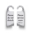 BLACK & WHITE DO NOT DISTURB DOOR HANGINIG SIGNS DH008