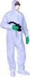 DISPOSABLE BOILER SUIT DG062-m MEDIUM WHITE