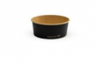 VEGWARE 750ML ROUND BLACK DELI CONTAINER BLACK/KRAFT