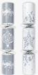 10" SILVER & WHITE BAUBLE CRACKERS