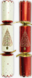 12" RED AND CREAM TREE CRACKERS