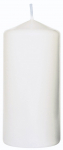 100MM PILLAR CANDLE 10x5CM WHITE 20HR