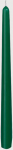 10" DUNI CANDLE DARK GREEN 25X2.2CM 7.5H